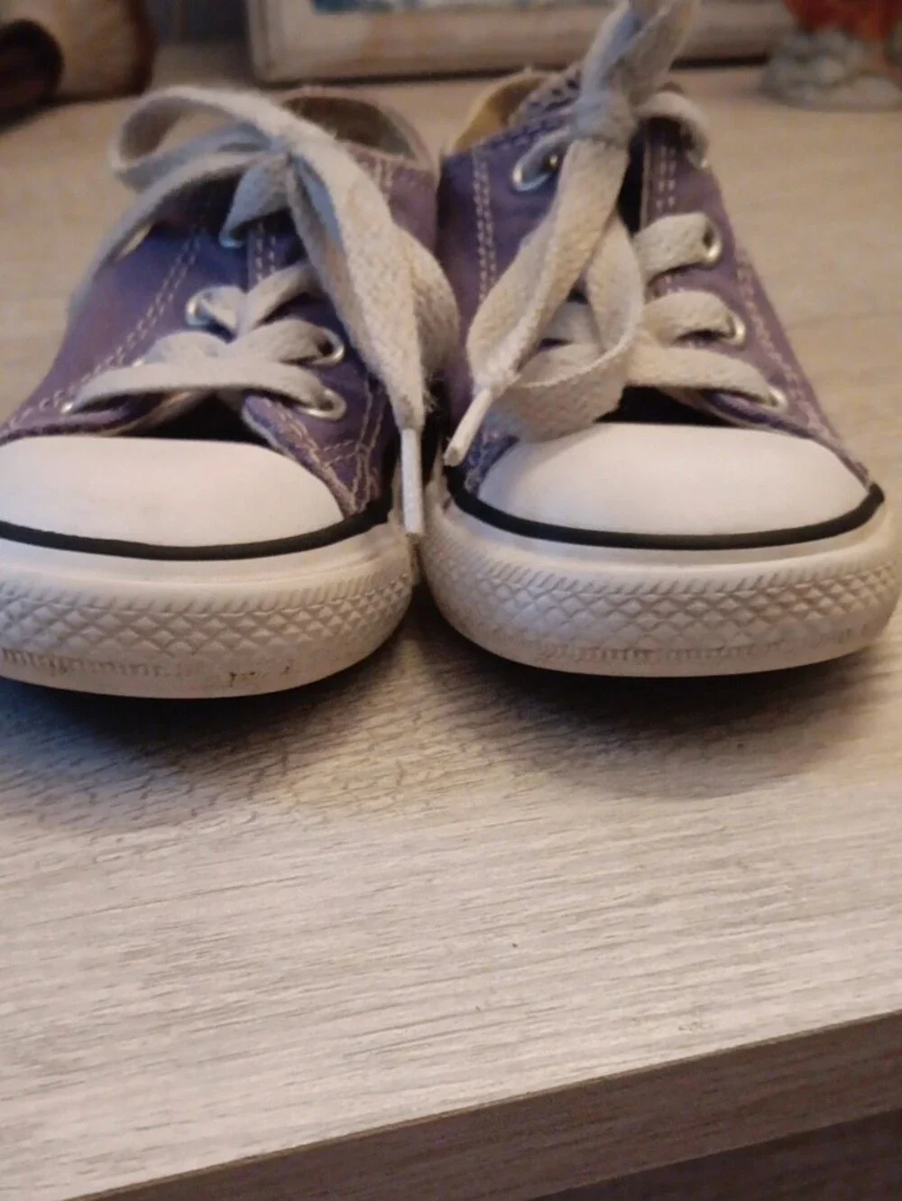 Converse Chuck Taylors Purple Canvas Low-Top Sneakers Toddler Size 7